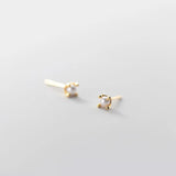 Tiny Pearl Stud Earrings Cartilage Piercing Jewelry for Women Girl