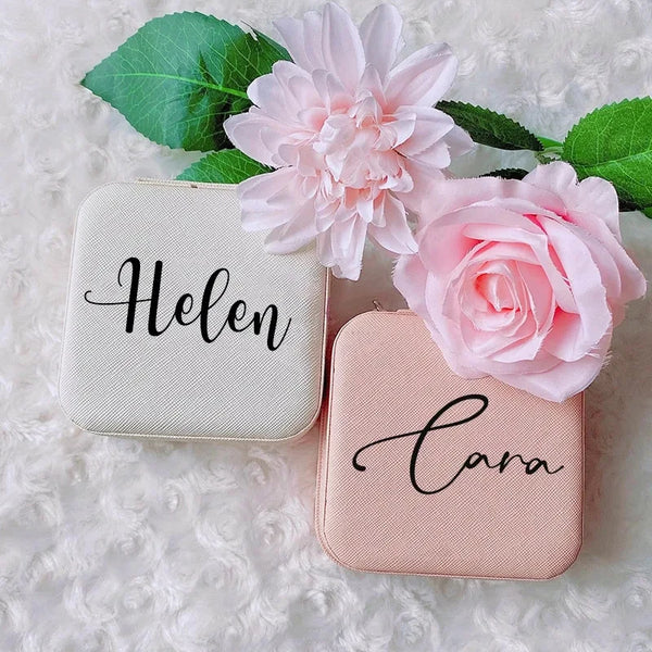 Cora's Personalized Pink Jewel Case