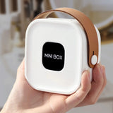 Simple Mini Jewelry Storage Box Travel Portable Storage Earring Necklace Ring Organizer Case with Leather Handle Jewelry Display