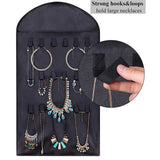 Hanging Storage Bag Jewelry Holder Necklace Bracelet Earring Ring Jewelry Organizers and Storage Jewelry Box ( No Hanger）