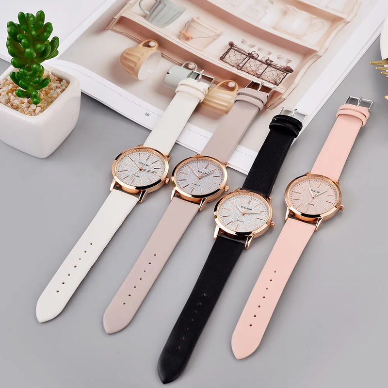 Women Watches Brand Luxury Fashion Ladies Watch Leather Watch Women Female Quartz Wristwatches Montre Femme Reloj Mujer