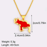 Nidin High Quality Venezuela Map Pendant Necklace Charm Neck Jewelry For Women Men Fashion Cute Chain 4 Colors Choker Gift