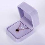 High Quality Jewelry Storage Boxes Presentation Necklace Pendant Jewelry Box Velvet Case Earrings Plastic Display Box 1 PC