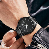 Men Watch Top Brand Luxury Calendar Stainless Steel Quartz Fashion Business Full Black Waterproof Sports Watch Relogio Masculino