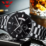 Relojes NIBOSI para hombre, marca de lujo, reloj masculino, reloj de vestir informal de moda para hombre famoso, relojes de pulsera militares de cuarzo Saat