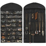 Hanging Storage Bag Jewelry Holder Necklace Bracelet Earring Ring Jewelry Organizers and Storage Jewelry Box ( No Hanger）