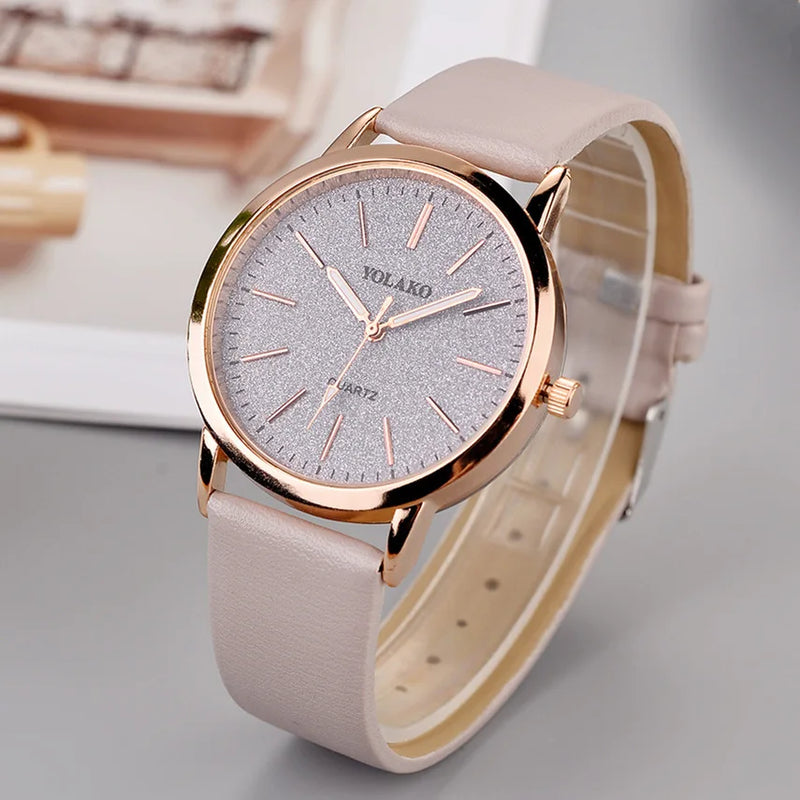 Women Watches Brand Luxury Fashion Ladies Watch Leather Watch Women Female Quartz Wristwatches Montre Femme Reloj Mujer