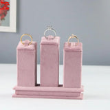 Jewelry Rack Display Pink Velvet Cloth Window Necklace RingJewelry Exhibitor Props High-End Display Props Free Combination