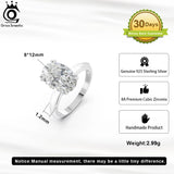 ORSA JEWELS Anillos de plata de ley 925 con diamantes de talla ovalada y circonita cúbica de primera calidad de 8A para mujer, anillos de solitario de moda, joyería de boda LZR06