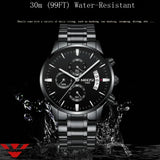 Relojes NIBOSI para hombre, marca de lujo, reloj masculino, reloj de vestir informal de moda para hombre famoso, relojes de pulsera militares de cuarzo Saat