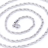 10PCS 60cm Stainless Steel Chains + 25/30mm Blank Pendant Cabochon Base Trays For DIY Handmade Necklaces Fashion Jewelry Finding