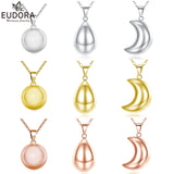 Collier pendentif bola de grossesse Eudora Harmony Ball Angel Caller simple et lisse carillon cloche boule bijoux pour femmes cadeau fête des mères